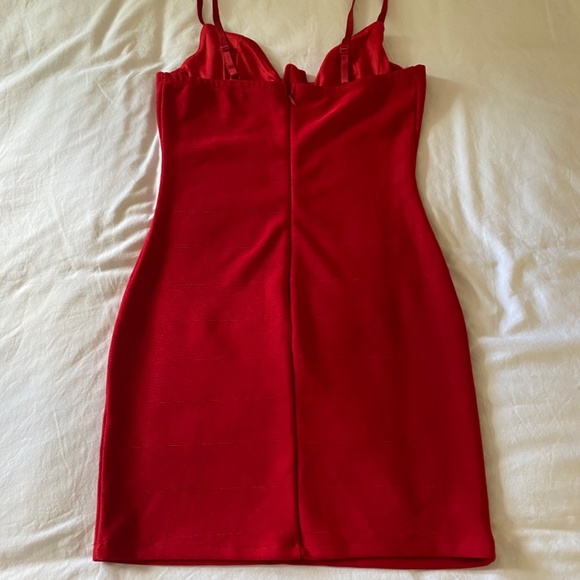 Fashion Nova Red Bandage Dress - Picture 2 of 3